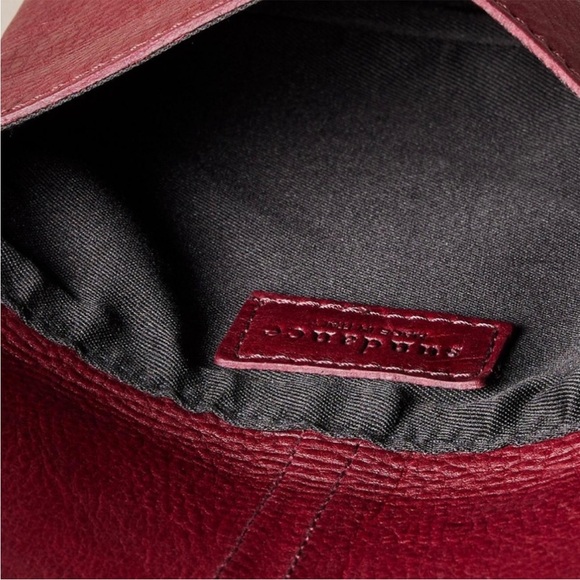 Italian Sundance Burgundy Crossbody Bag or belt bag with Animal Print Accent. - Picture 9 of 10